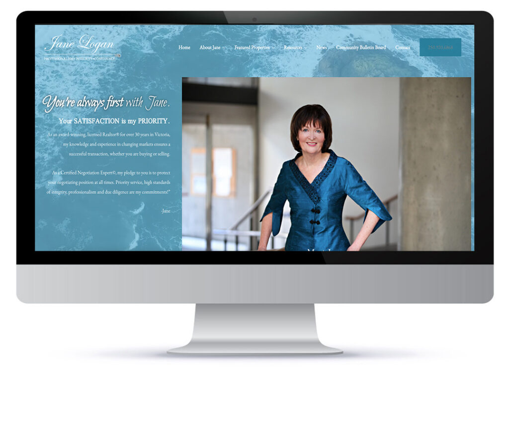 Full website for one of Victoria, BC's leading REALTORS.